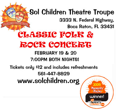 Classic Folk & Rock Concert at Sol Children Theatre in Boca Raton