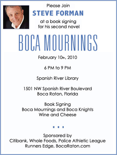 Steve Forman Book Signing Boca Raton