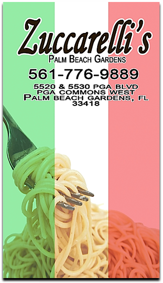 Zuccarelli's Italian Restaurant Palm Beach Gardens Locations.