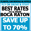 Travel to Boca!  Up to 70% Off!